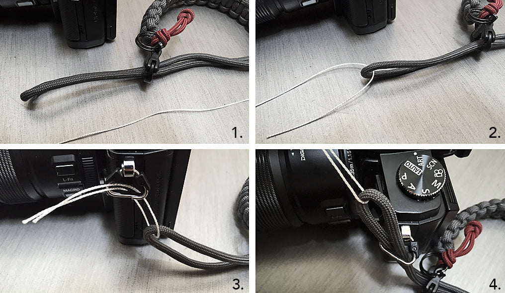 ARKTYPE Camera Strap Quick Reference Guide - Hitch Knot Attachment