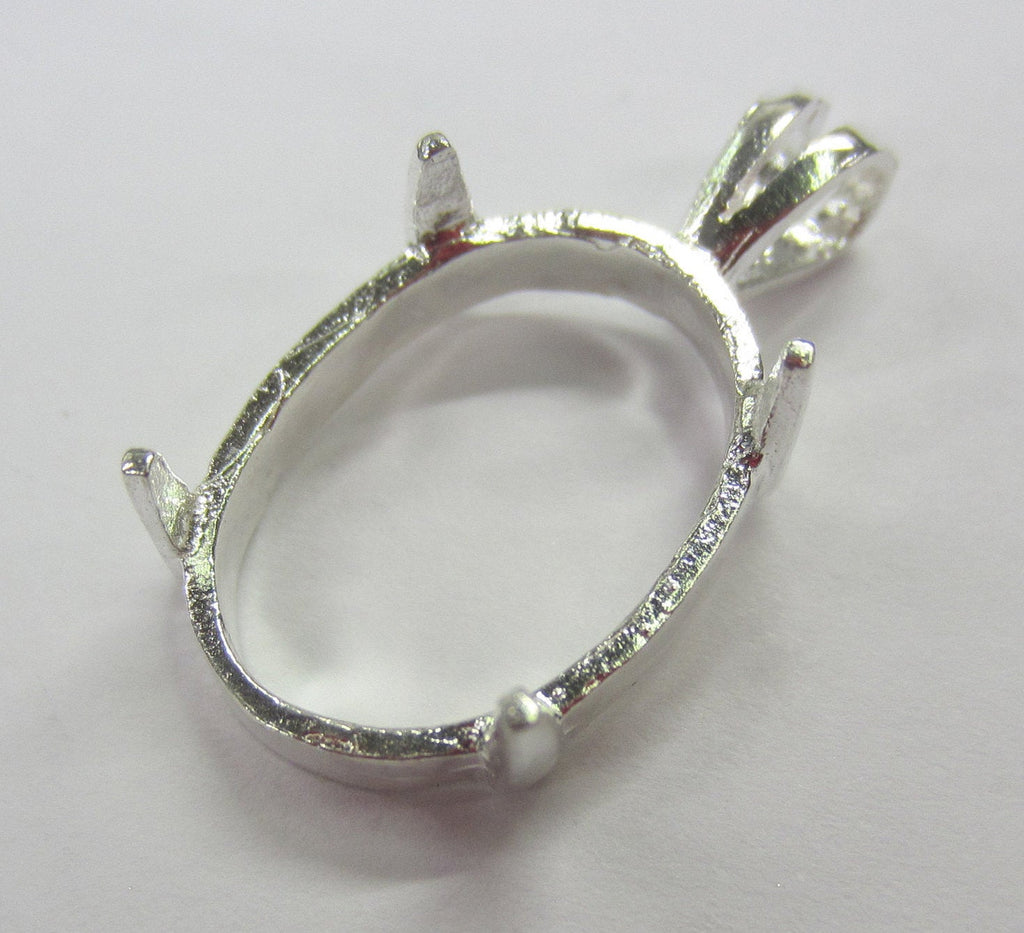 1pc 12x16mm Solid Sterling Silver 