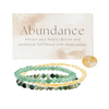 Abundance - Intention Bracelet Set- 4mm