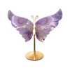 Amethyst Butterfly Wings on a Gold Stand