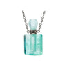 Crystal Aromatherapy Necklace - Fluorite Spirit Bottle