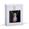 Crystal Aromatherapy Necklace - Perfume Amethyst (Gold)