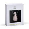 Crystal Aromatherapy Necklace - Perfume Rose Quartz (Silver)