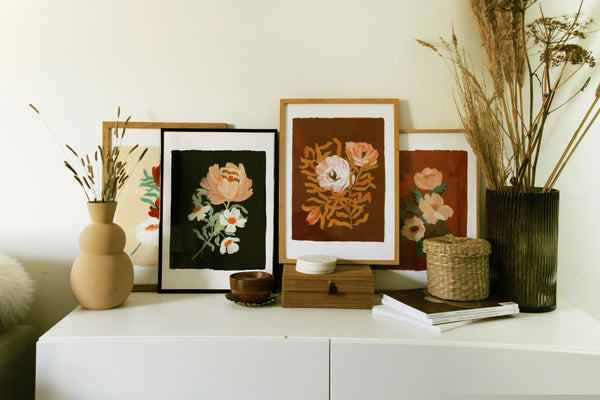 Floral Giclee Art Prints of the Botanical Blooms Collection