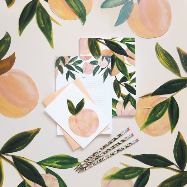 Peachy Keen Stationery Promo Image - Annie Dornan Smith 