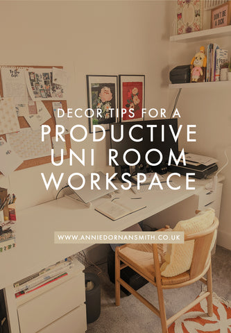 Tips and Inspiration for decorating your uni room for productivity this year