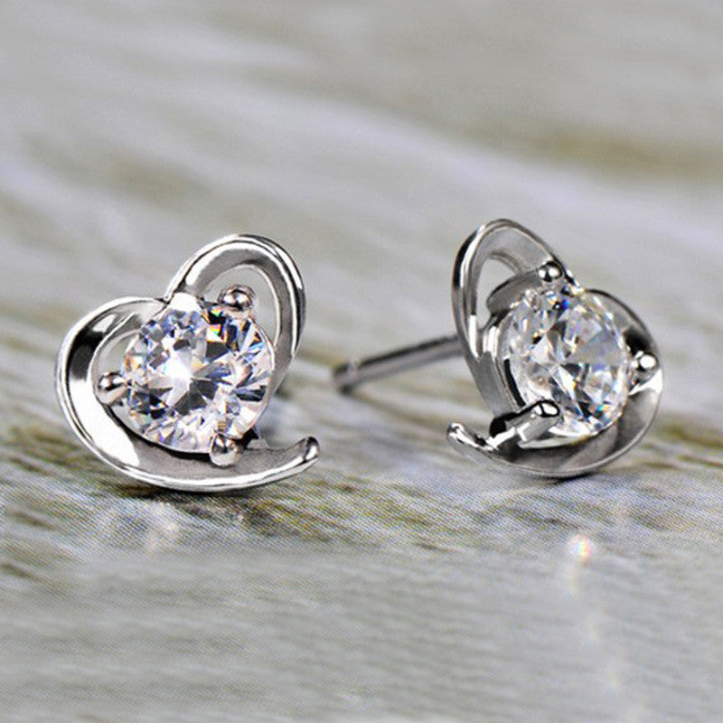 galcia SILVER PIERCE EARRING HEART ガルシア シルバー ハート マリアの心の痛み ピアス イアリング マリア  （P-OS010S）