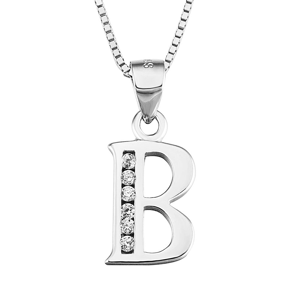 Women&#39;s Sterling Silver Initial Pendant Necklace – EverMarker