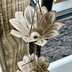 Lily Flower Rain Chain - Copper