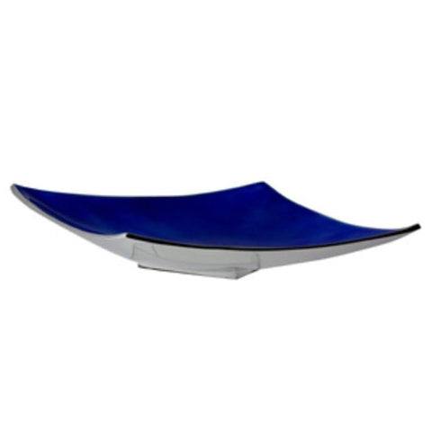 Blue Angular Platter - mmturffarm