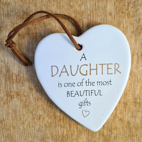 Daughter Hanging Heart Ornament