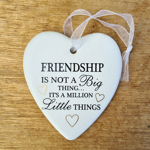 Hanging Heart Friendship Ornament