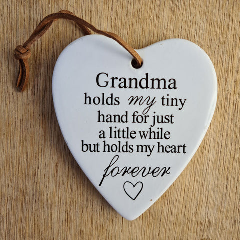 Grandma Forever Hanging Heart Ornament