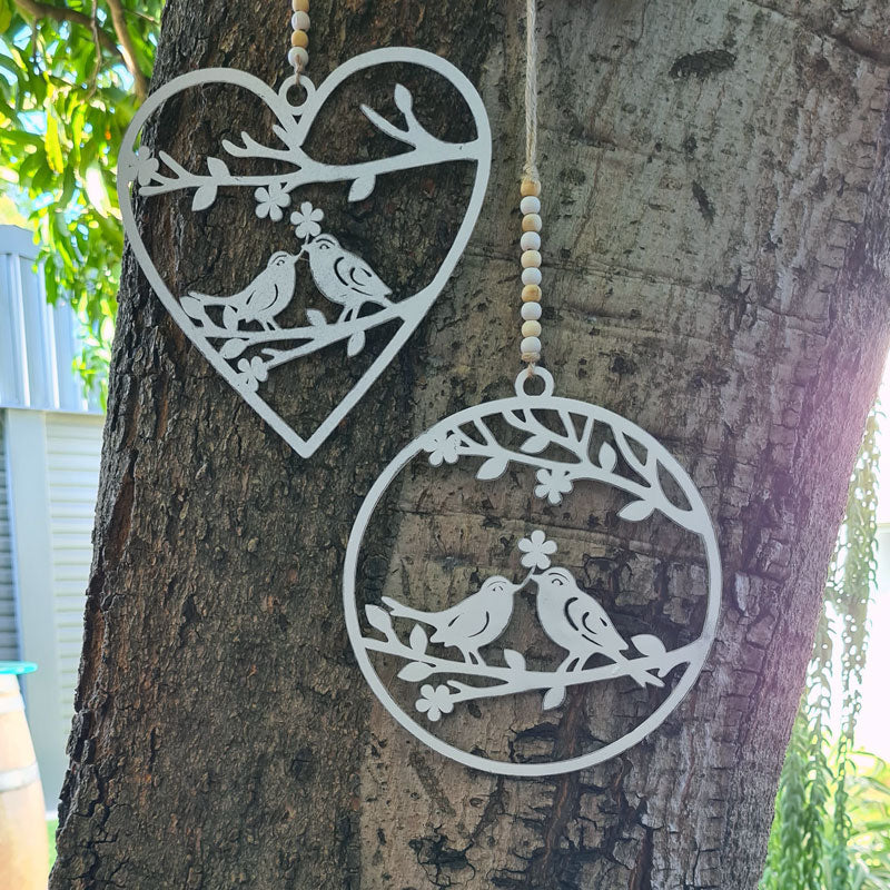 Hanging Birds In Heart