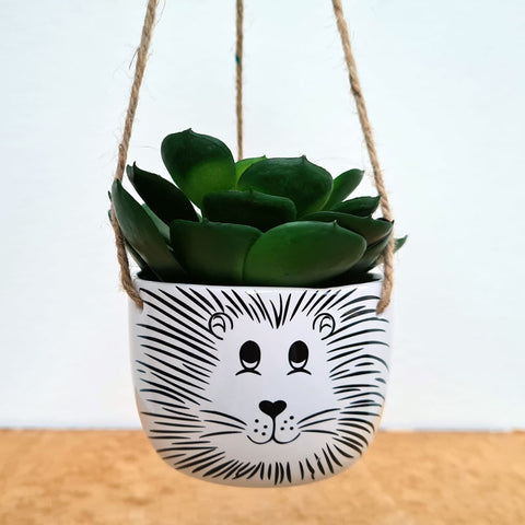 Lion Hanging Planter  - Small