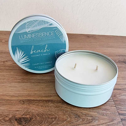 Beach Soy Candle 100g Tin - Handmade in Margaret River