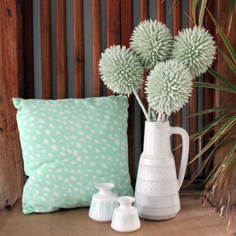 Mint Confetti Cushion - mmturffarm