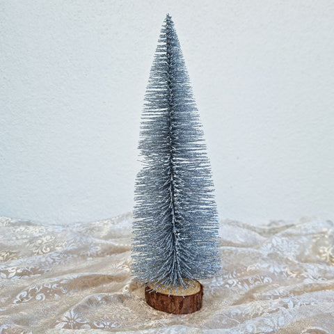 Silver Brush Christmas Tree