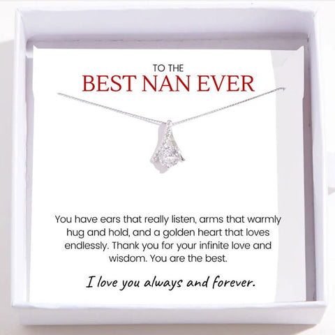 Best Nan Ever Sterling Silver Necklace