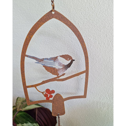 Hanging Bird In Arch With Bell