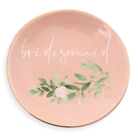 Bridesmaid Wedding Gift Trinket Plate