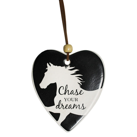 Hanging Heart Chase Your Dreams Ornament