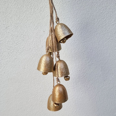 Christmas Bells Garland Gold 48cm