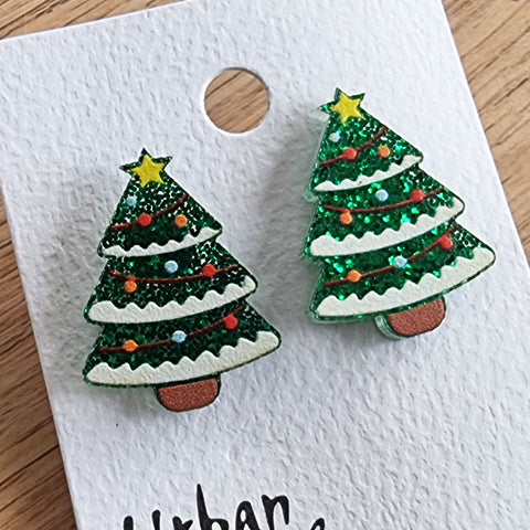 Christmas Tree Stud Earrings