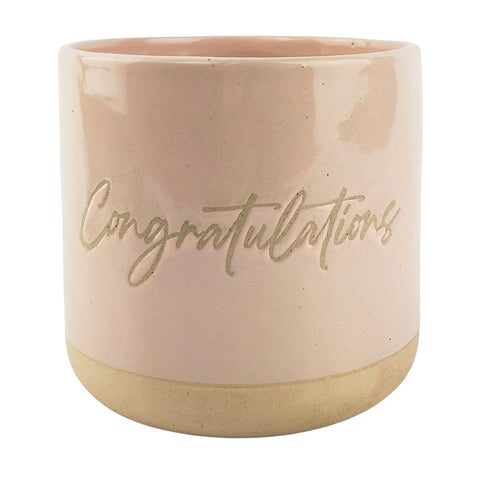 Congratulations Ceramic Planter