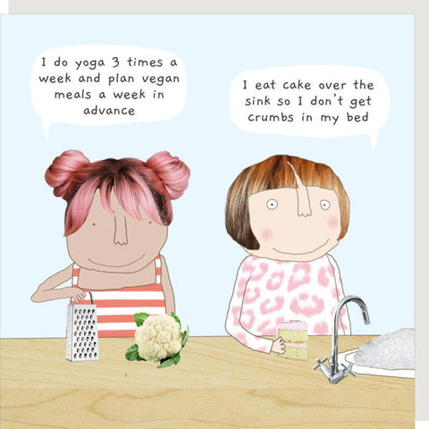 Rosie Made A Thing Card - Crumbs or Yoga