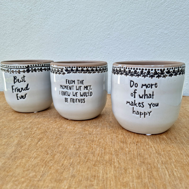 Do more of what makes you happy planter - Large