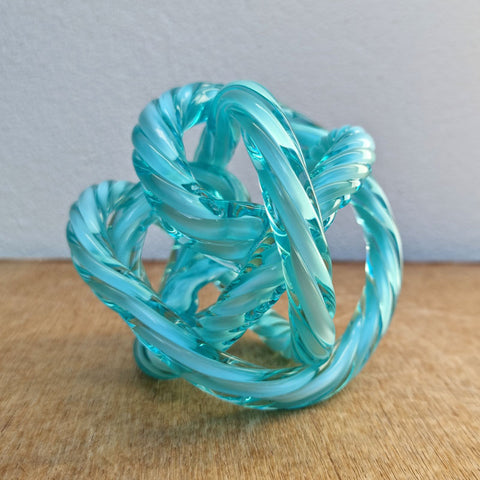 Endless Knot Turquoise Blue Twist