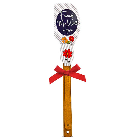 Friends Mix Well Here Set of 2 Silicone Spatulas
