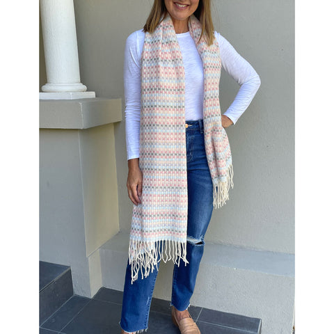 Maeve Pastel Sherbet Stripes Scarf