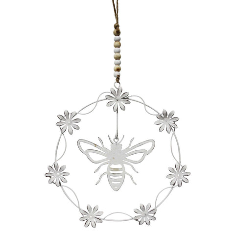 Hanging Bee  Flower Wreath