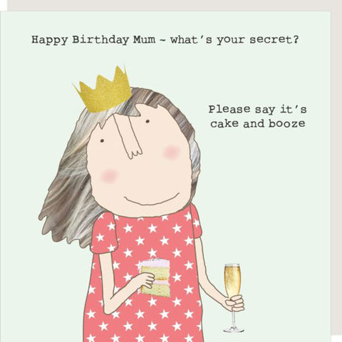 Rosie Made A Thing Mum Birthday Card - Mum Secret