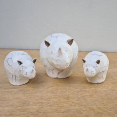 Rhino Calf 8cm - White