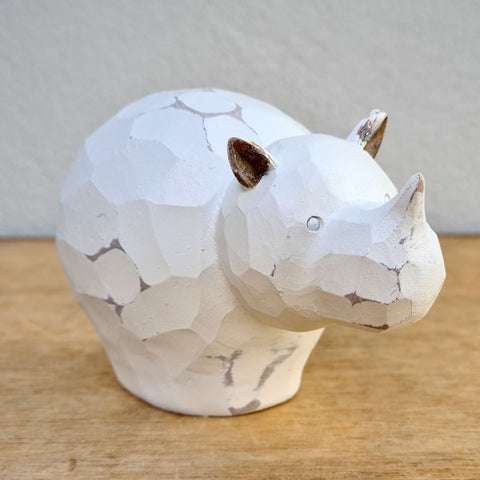 Rhino Mum 13cm - White