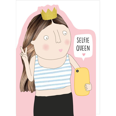 Rosie Made A Thing Die Cut Birthday Card - Selfie