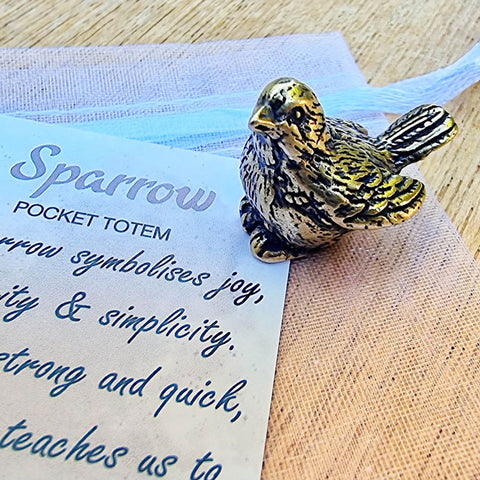 Sparrow Pocket Totem - Joy & Simplicity