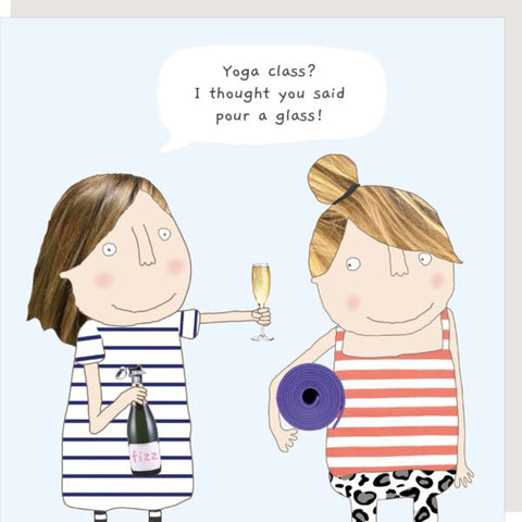 Rosie Made A Thing Card - Yoga Class