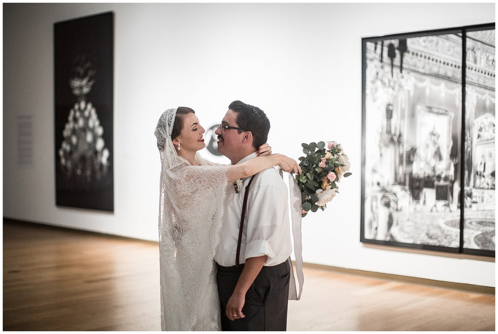 Orlando Art Museum wedding with vintage art deco bride