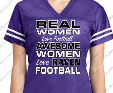 Custom Real Women Love Ravens Football 