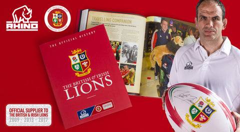 Martin Johnson, signed ball and book