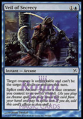 **3x FOIL Veil of Secrecy** BOK MTG Betrayers Kamigawa Common MINT blue **3x FOIL Veil of Secrecy** BOK MTG Betrayers Kamigawa Common MINT blue