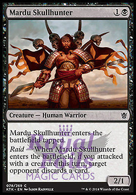 **4x FOIL Mardu Skullhunter** MTG KTK Khans of Tarkir Common MINT black **4x FOIL Mardu Skullhunter** MTG KTK Khans of Tarkir Common MINT black
