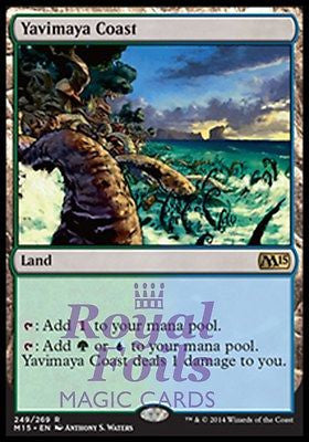 **1x FOIL Yavimaya Coast** MTG M15 Core Set Rare MINT green blue land **1x FOIL Yavimaya Coast** MTG M15 Core Set Rare MINT green blue land