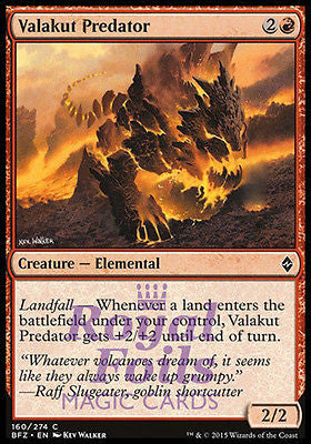**4x FOIL Valakut Predator BFZ MTG Battle for Zendikar Common MINT red **4x FOIL Valakut Predator BFZ MTG Battle for Zendikar Common MINT red