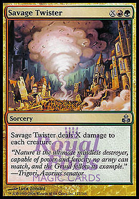 **2x FOIL Savage Twister** GPT MTG Guildpact Uncommon MINT red green **2x FOIL Savage Twister** GPT MTG Guildpact Uncommon MINT red green