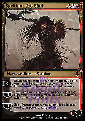 **1x FOIL Sarkhan the Mad** ROE MTG Rise of Eldrazi Mythic MINT black red **1x FOIL Sarkhan the Mad** ROE MTG Rise of Eldrazi Mythic MINT black red